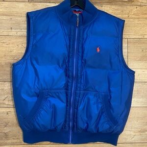 Ralph Lauren Men's XL Vibrant Blue Puffer down vest